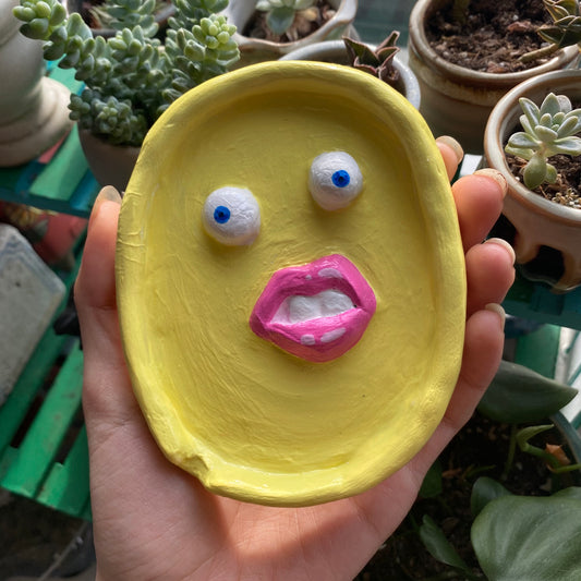 Boggled Clay Ashtray